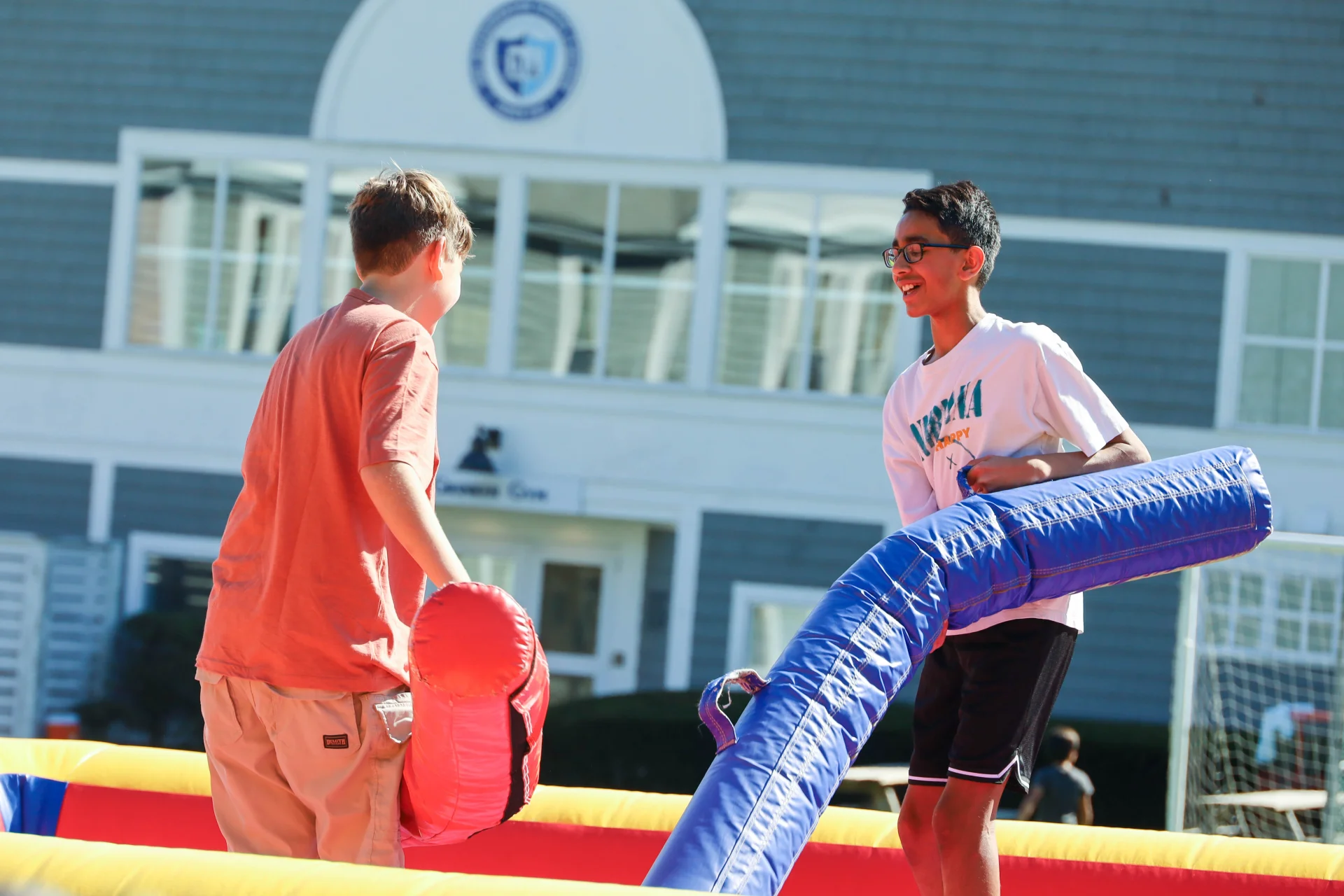 2 students playing at Fall Fest